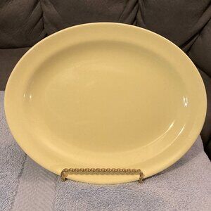 VTG 1960's Buffalo China-Mini Yellow Oval Platter-Restaurant Ware-9.5"X 7.5"-EUC